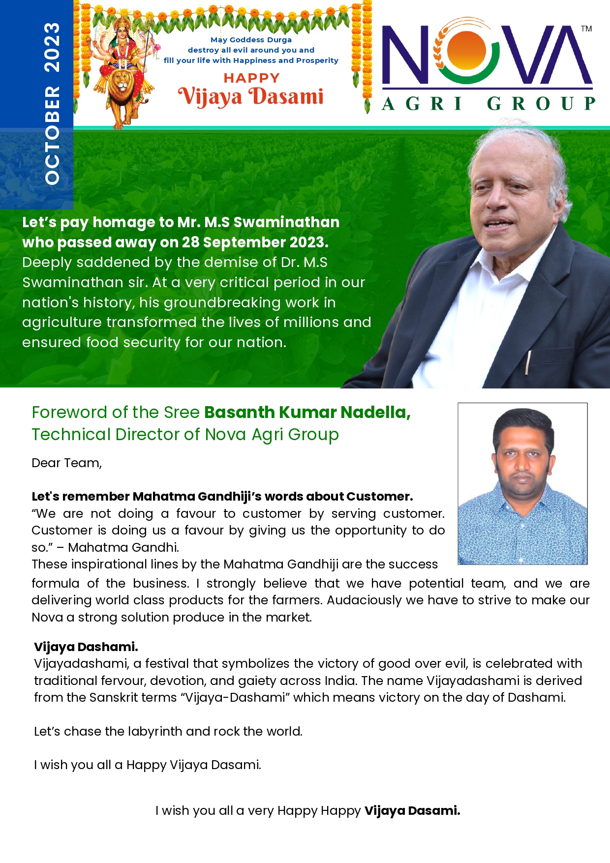 October 2023 NewsLetter